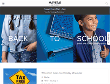 Tablet Screenshot of mayfairmall.com